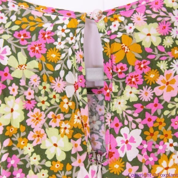 Lost + Wander Anthropologie Women's Floral Getaway Island‎ Midi Dress, M - Picture 14 of 16